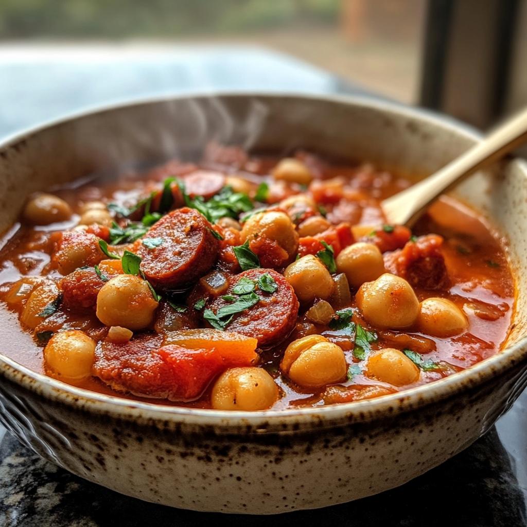 15-Minute Chorizo & Chickpea Stew - detail 1