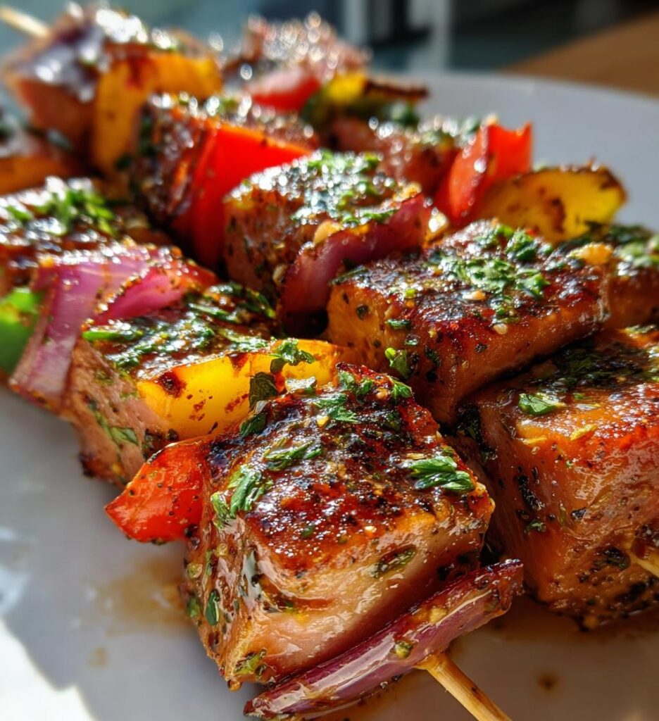 Peppered Tuna Kabobs