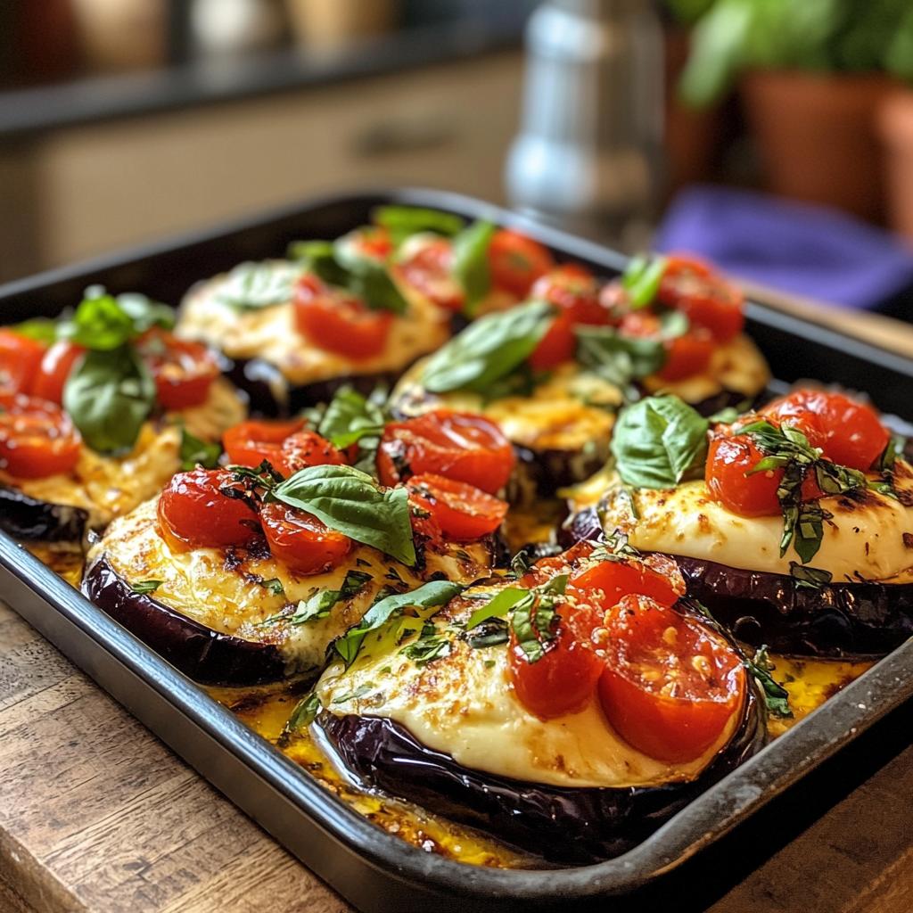 Spicy Mozzarella Aubergine Traybake - detail 1