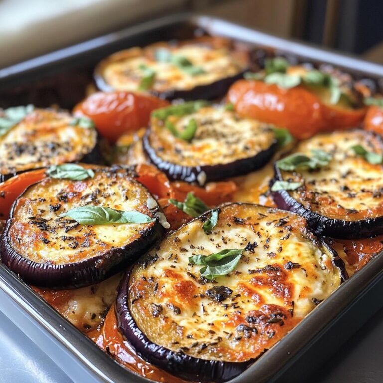 Spicy Mozzarella Aubergine Traybake