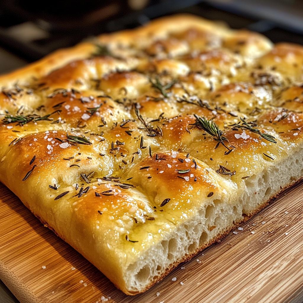 omemade focaccia bread