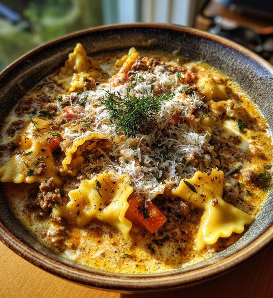 alfredo lasagna soup