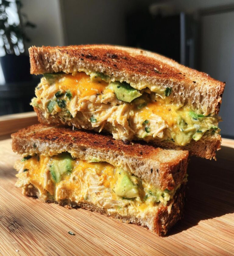 chicken avocado melt sandwich