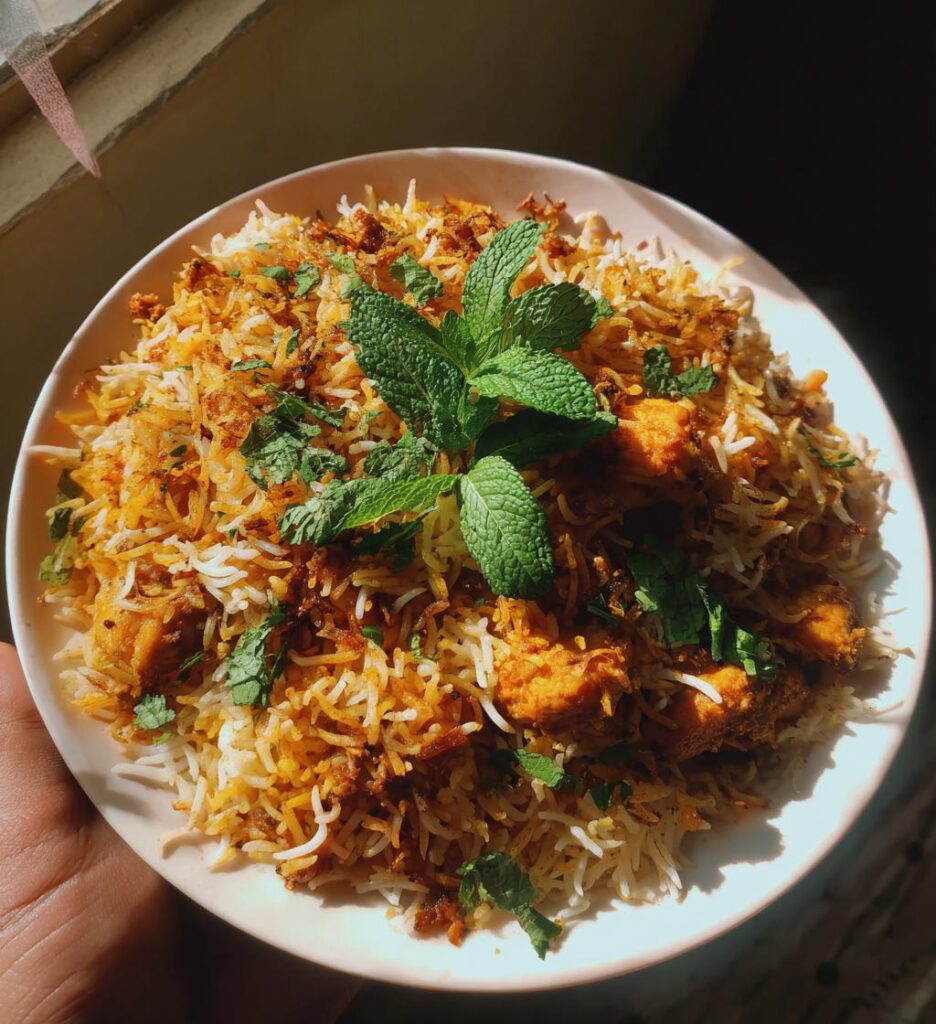 chicken tikka biryani