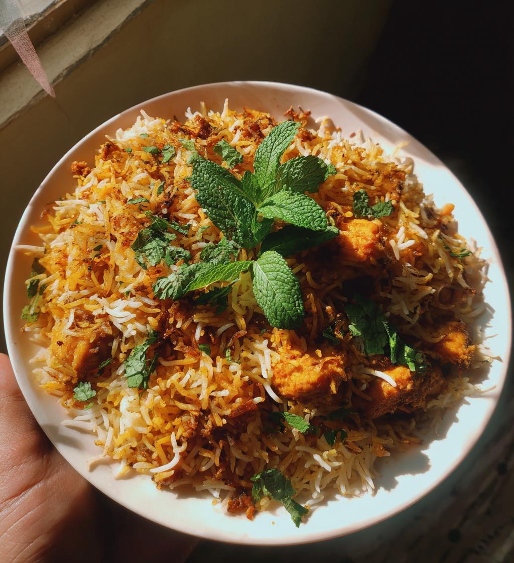 chicken tikka biryani