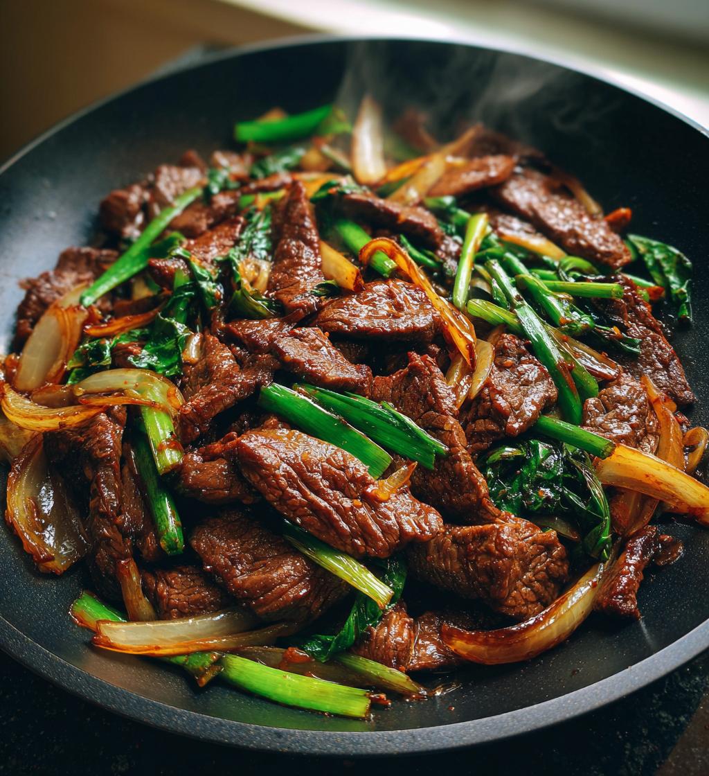 chinese beef and onion stir fry