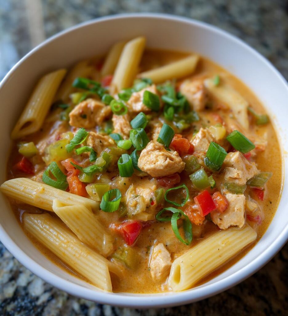 creamy cajun chicken pasta soup