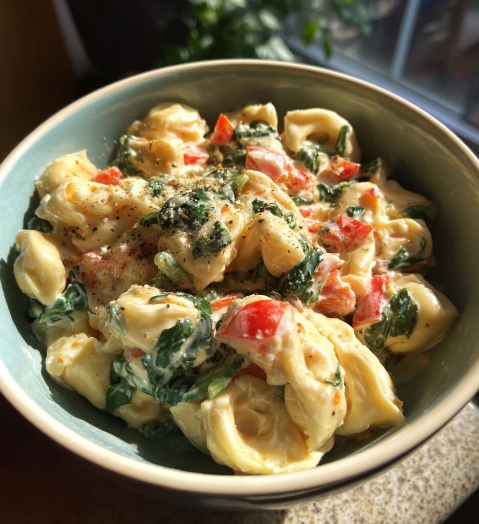 crockpot creamy tortellini