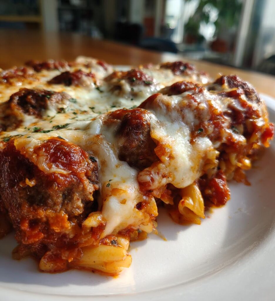 dump and bake meatball casserole