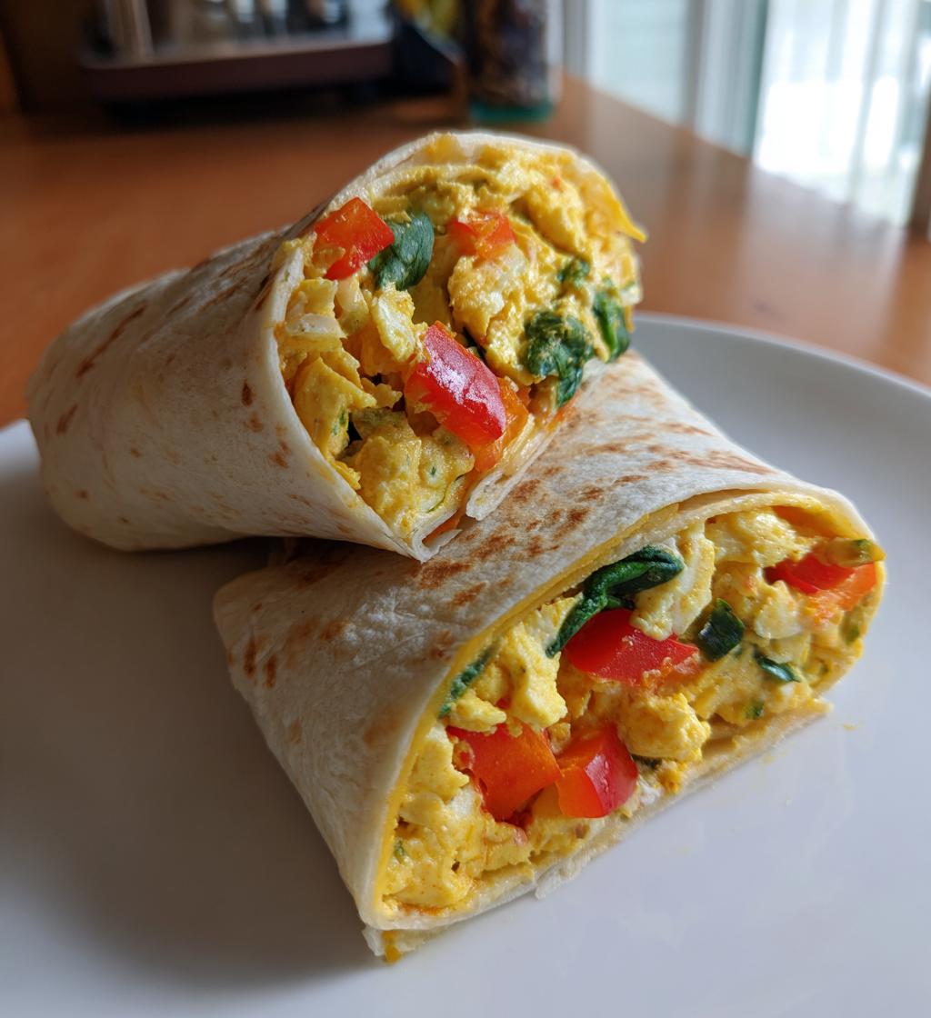 easy summer meals: Egg Wrap