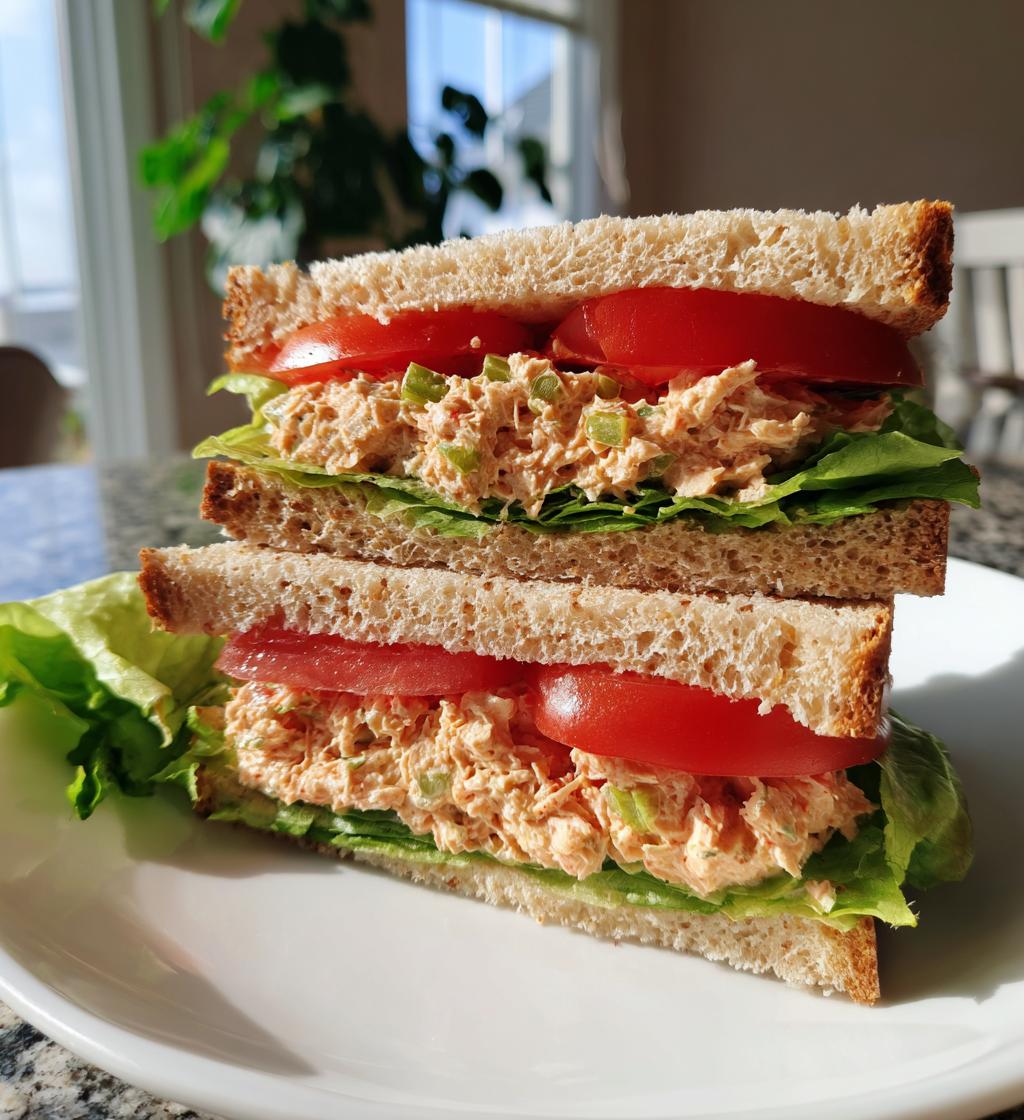 easy summer meals: Tuna Sandwich
