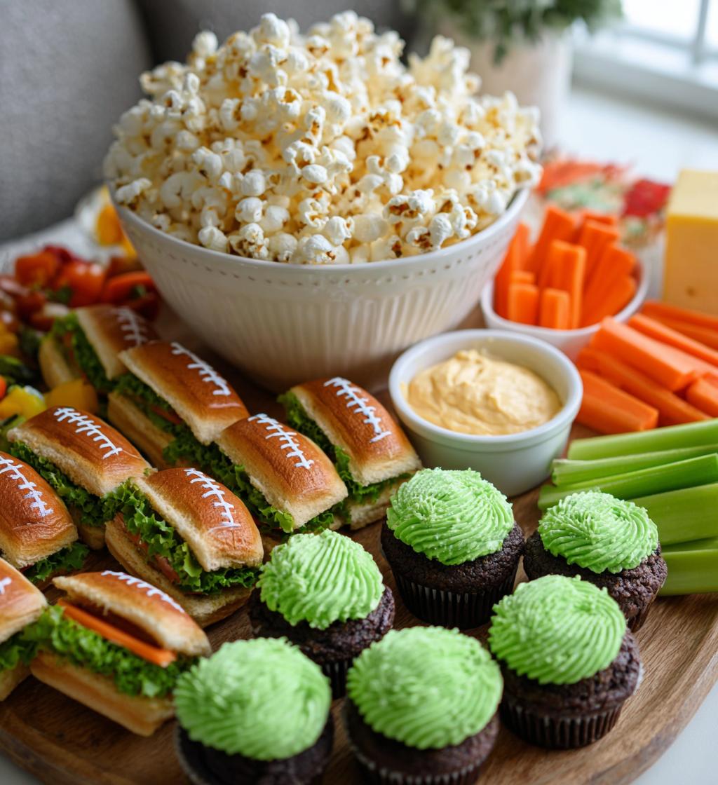 football birthday party food