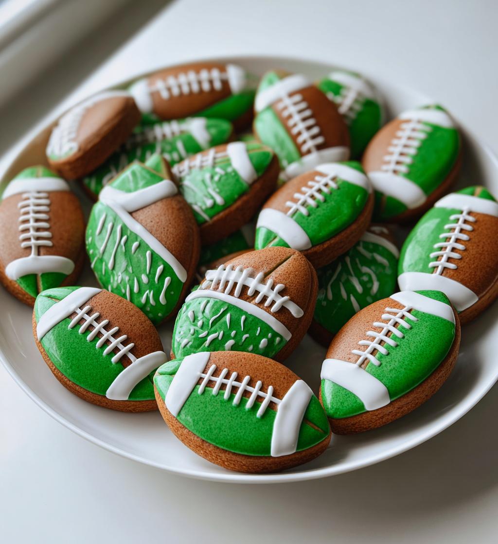 football cookies decorated