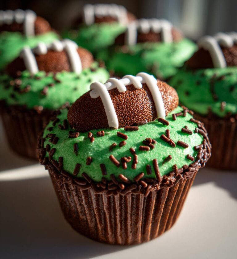 football cupcakes ideas