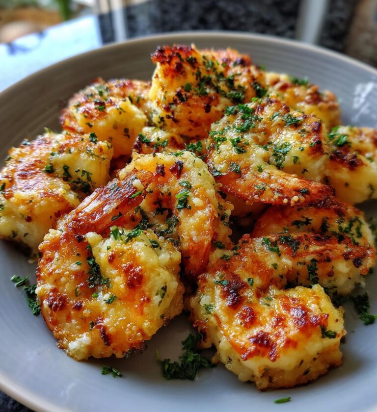garlic parmesan roasted shrimp