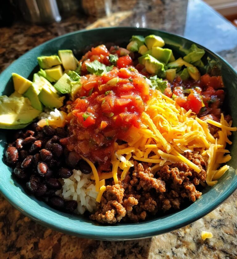 ground beef burrito bowl