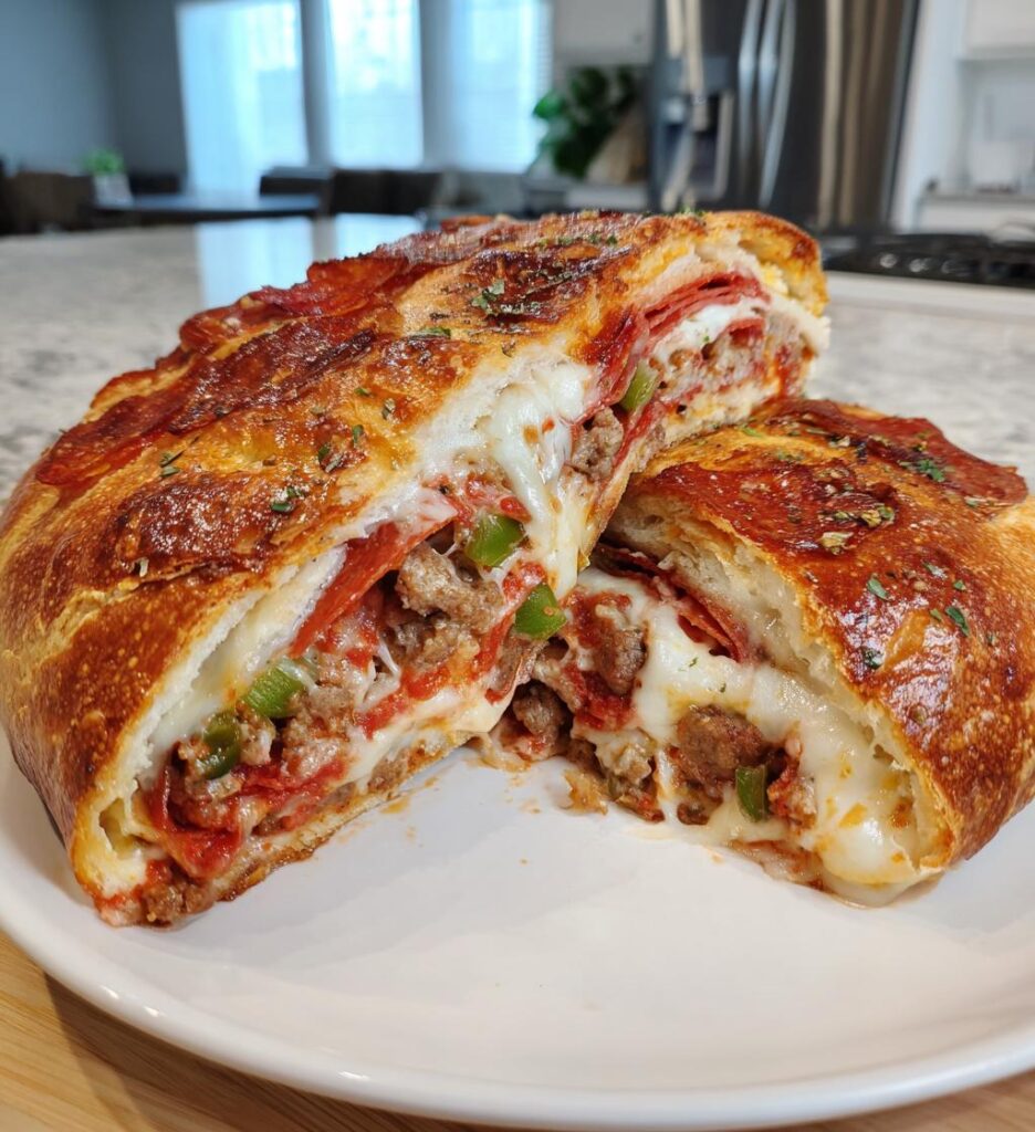 homemade stromboli