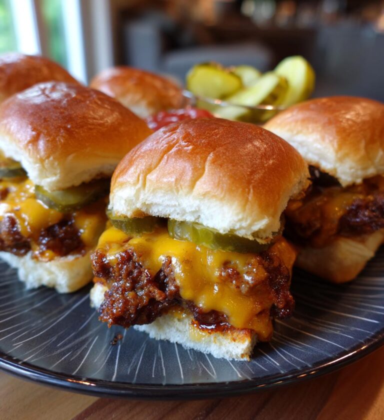 juicy cheeseburger sliders