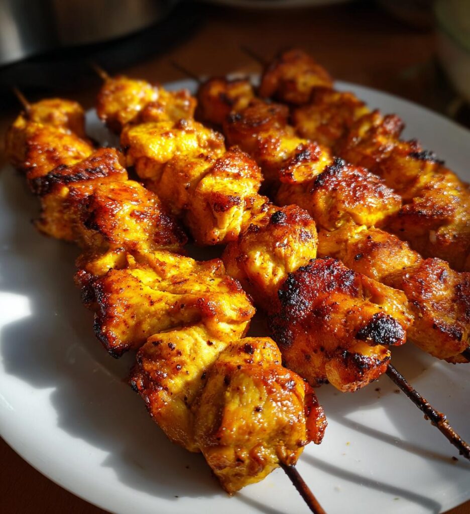 spring dinner: Chicken Skewers