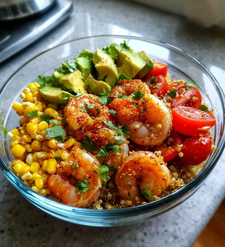 spring dinner: Shrimp Bowl