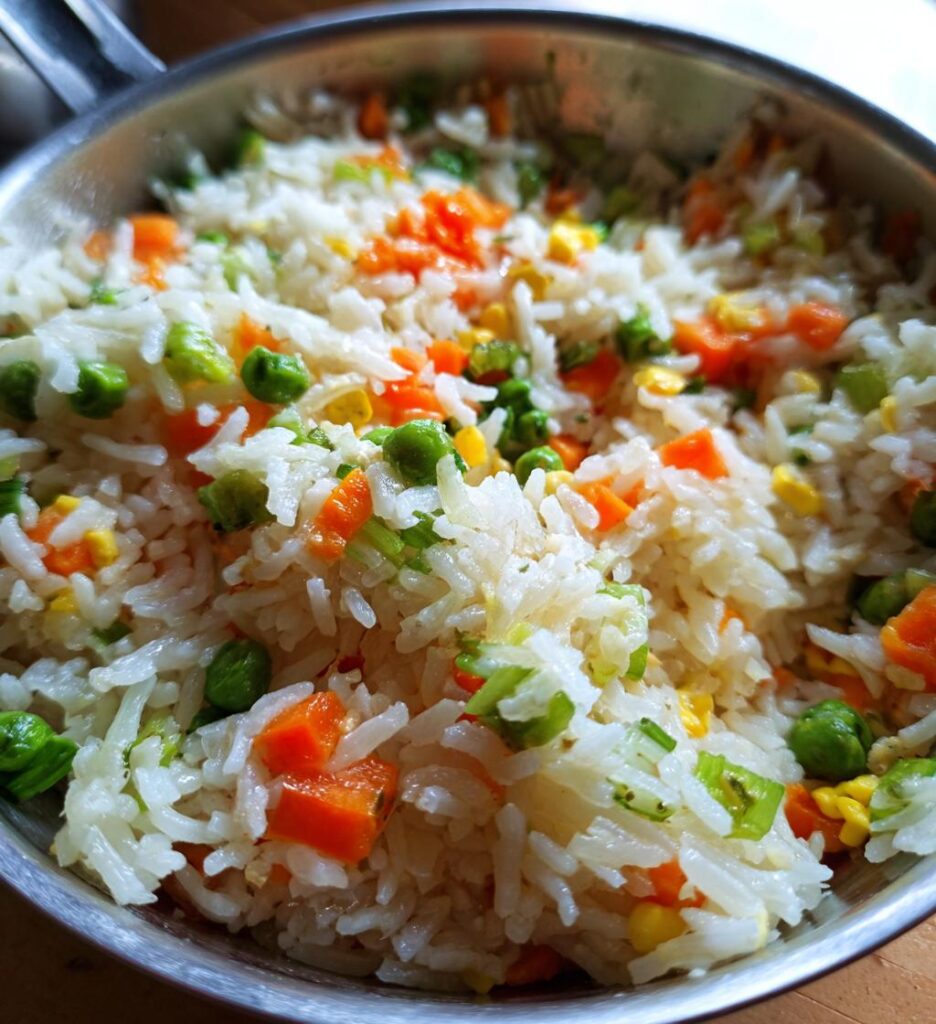 spring dinners: Rice with Vegetables