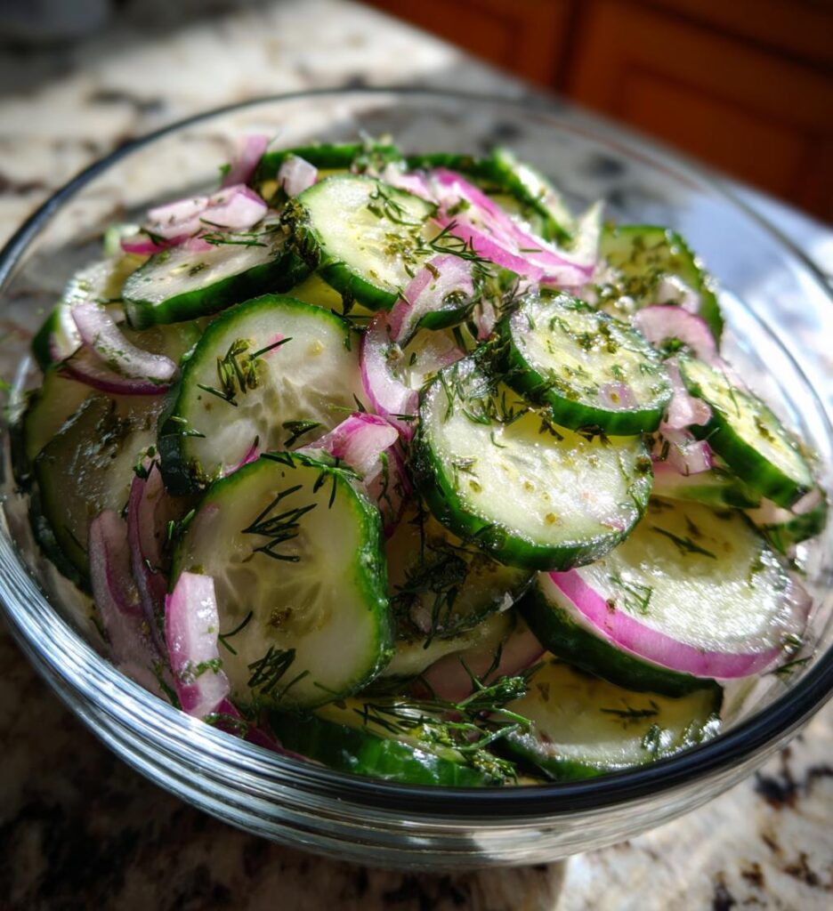 spring salads: Cucumber Salad