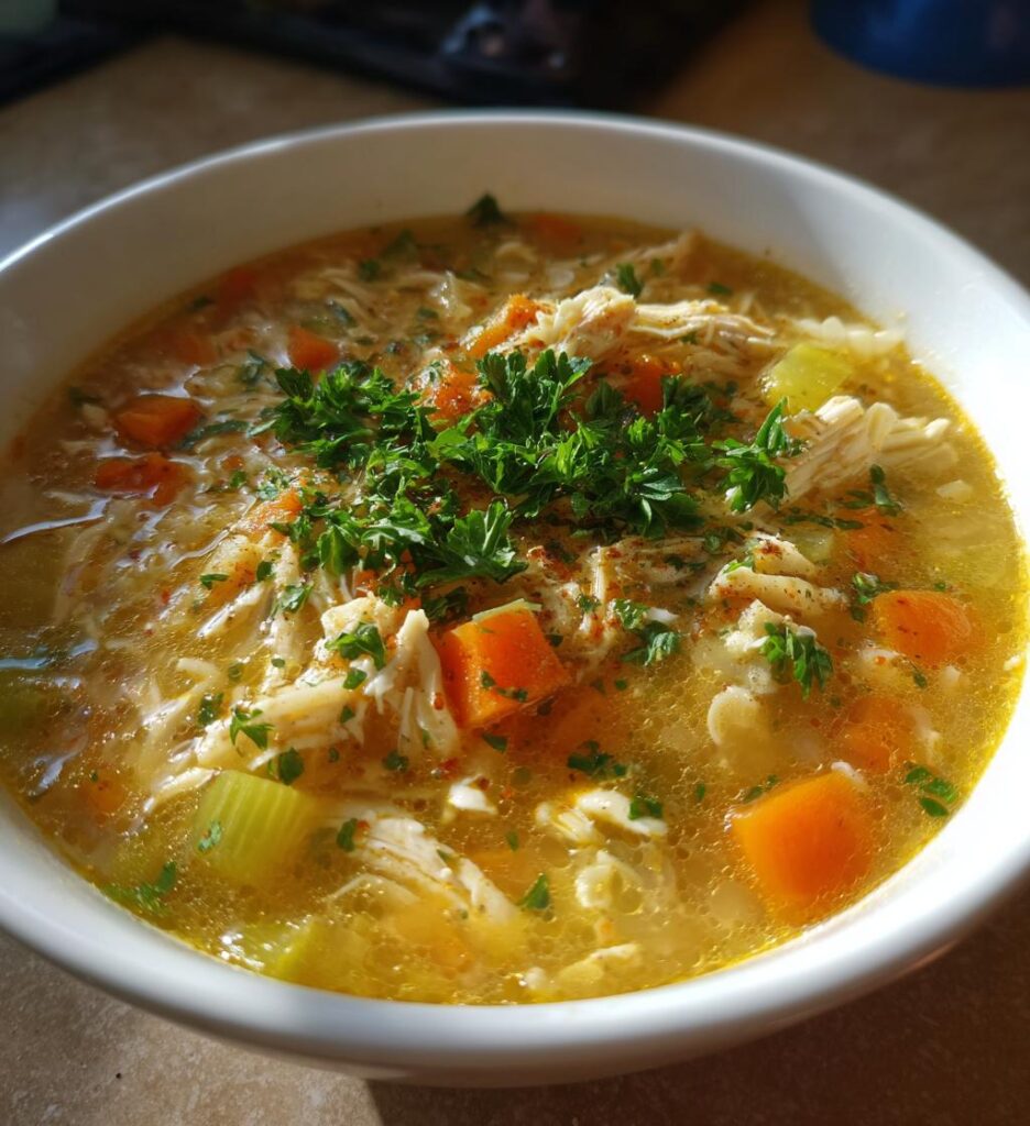 spring soup: Chicken Lemon Soup