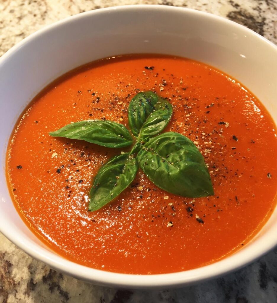 spring soup: Tomato Basil Soup