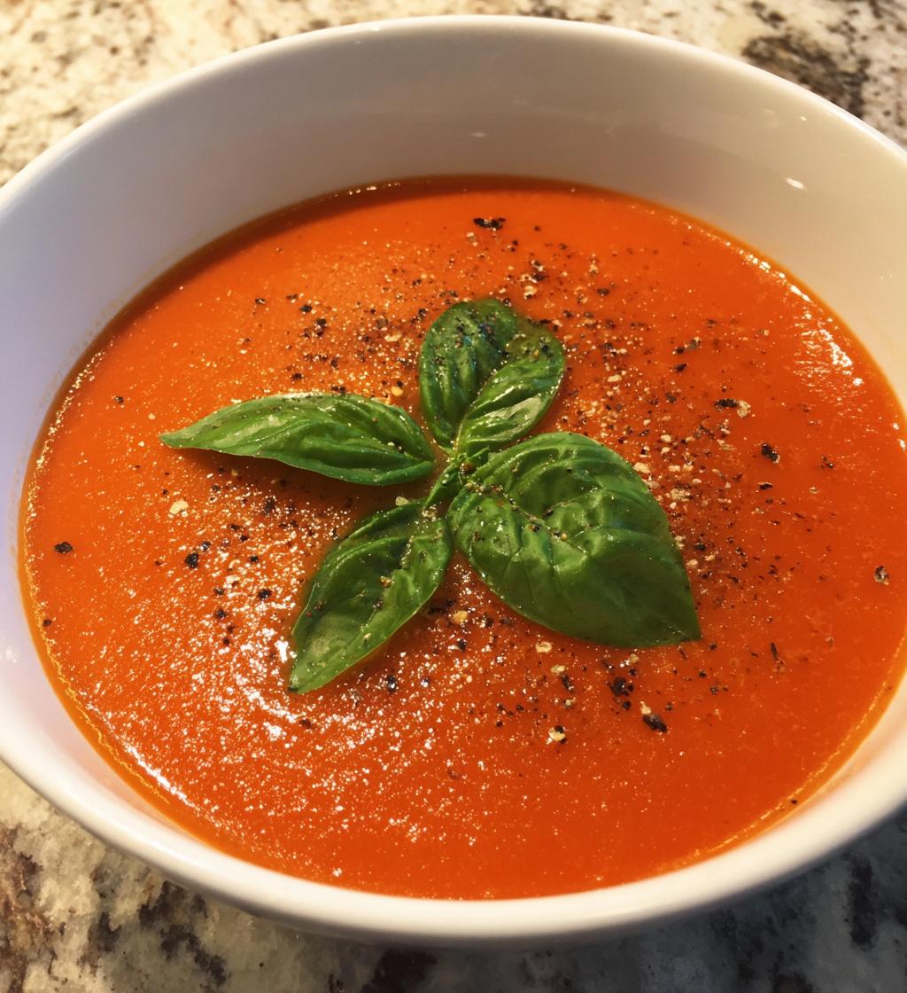spring soup: Tomato Basil Soup