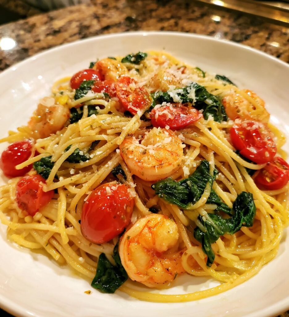 summer dinners: Shrimp Pasta