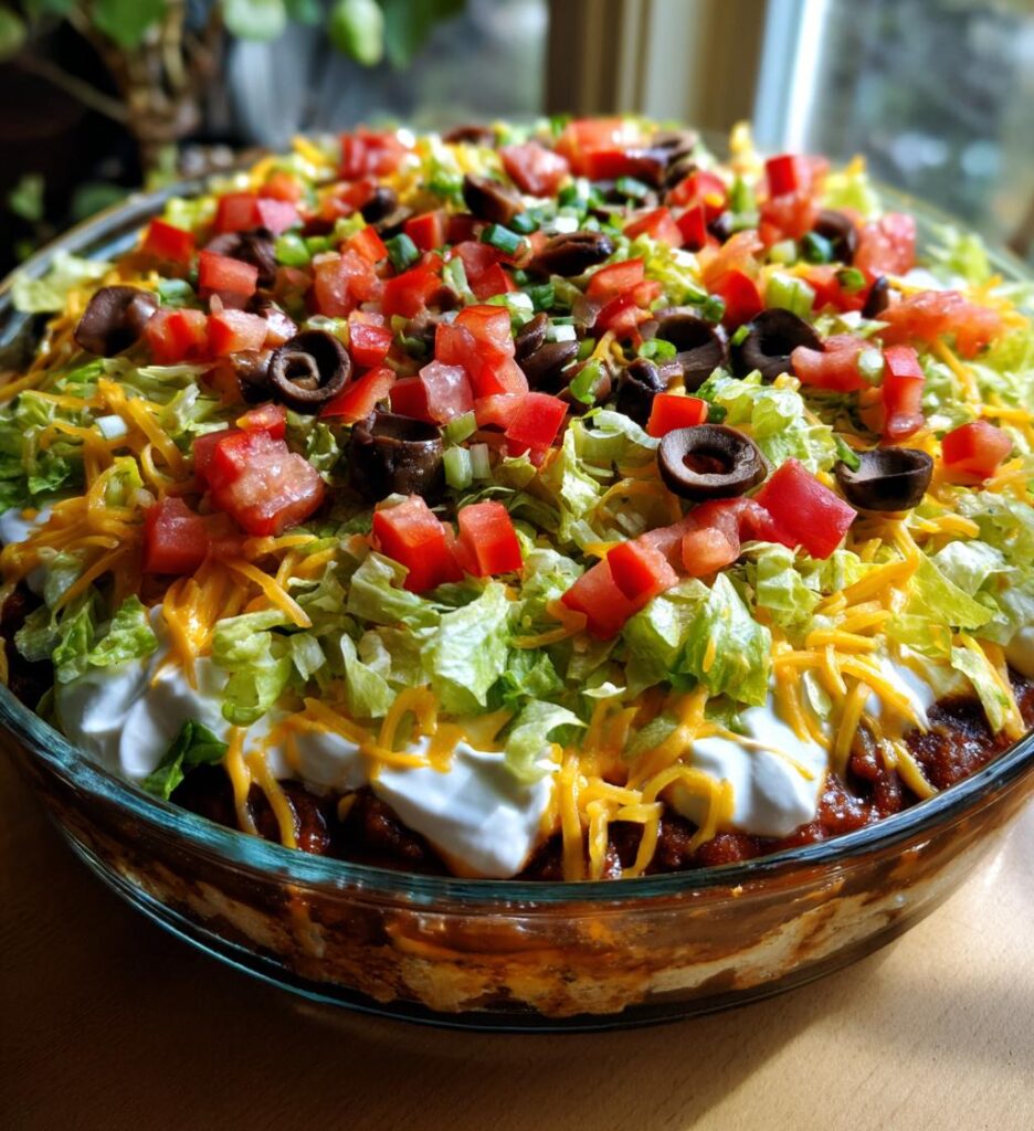 super bowl 7 layer dip