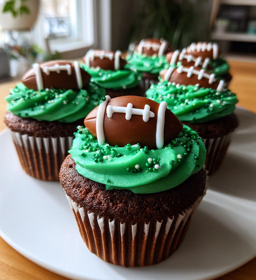 super bowl cupcake decorations