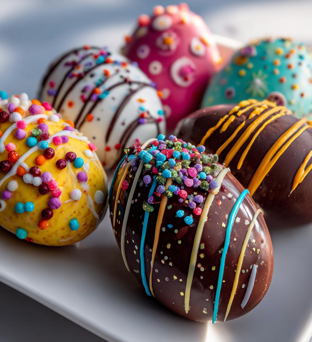 decorated chocolate easter eggs ideas