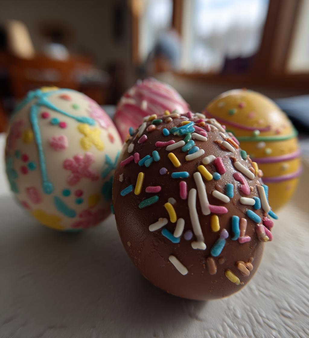 diy easter eggs chocolate