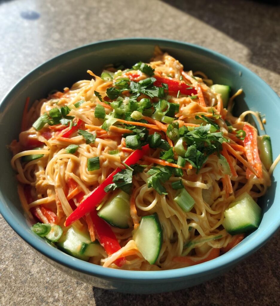 Cold Peanut Noodle Bowl