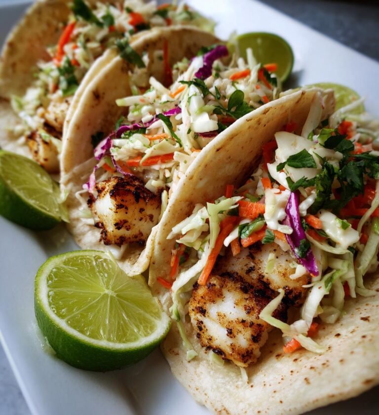 Fish Tacos with Slaw