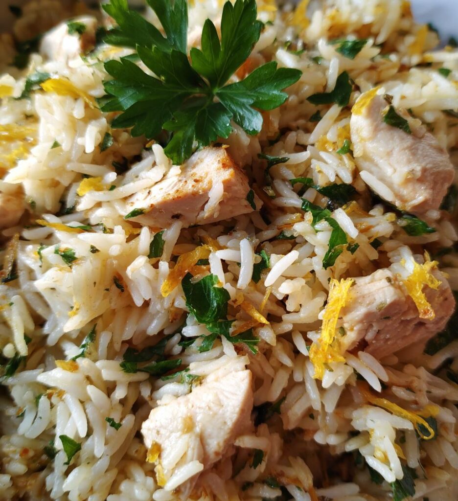 Greek Lemon Rice with Chicken