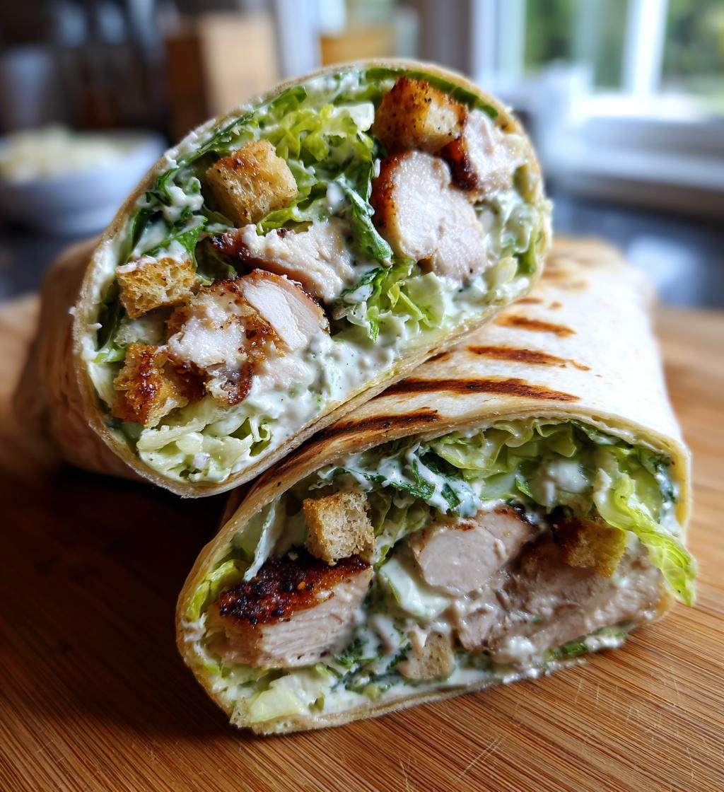 Grilled Chicken Caesar Wraps