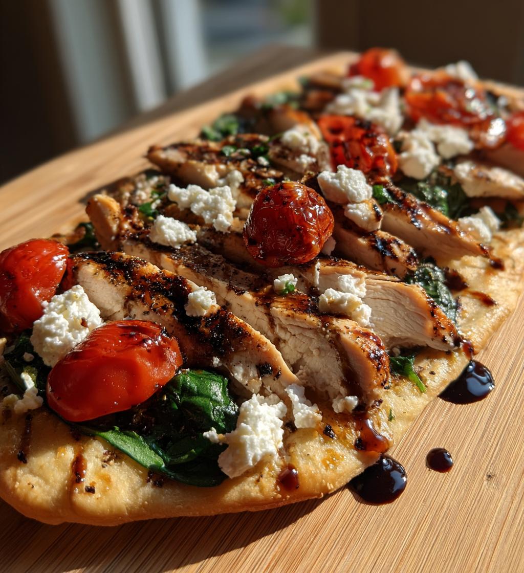 Grilled Chicken Flatbread