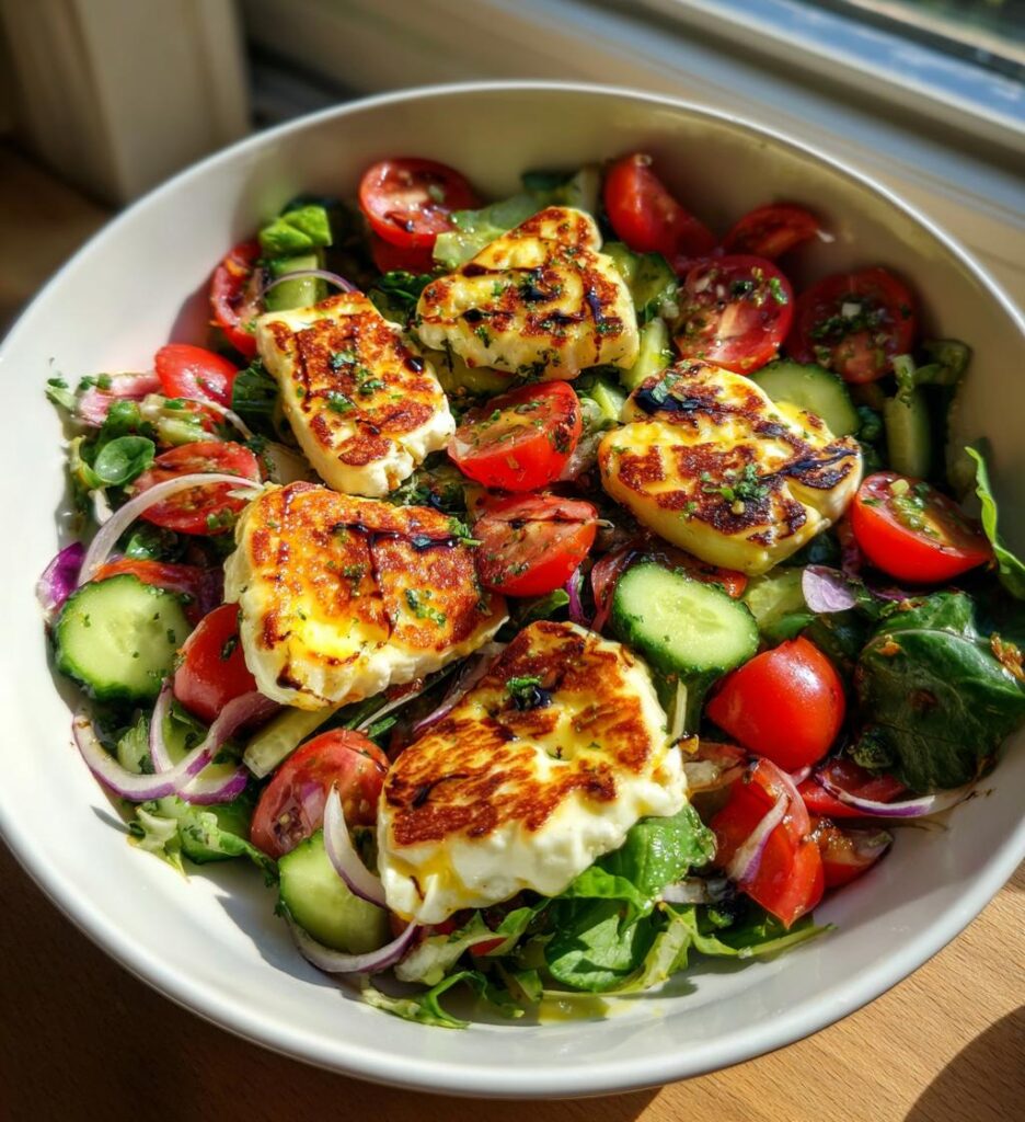 Grilled Halloumi Salad