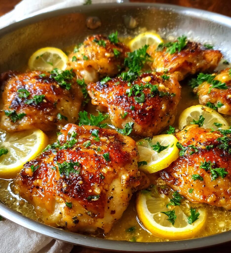 One-Pan Lemon Garlic Chicken