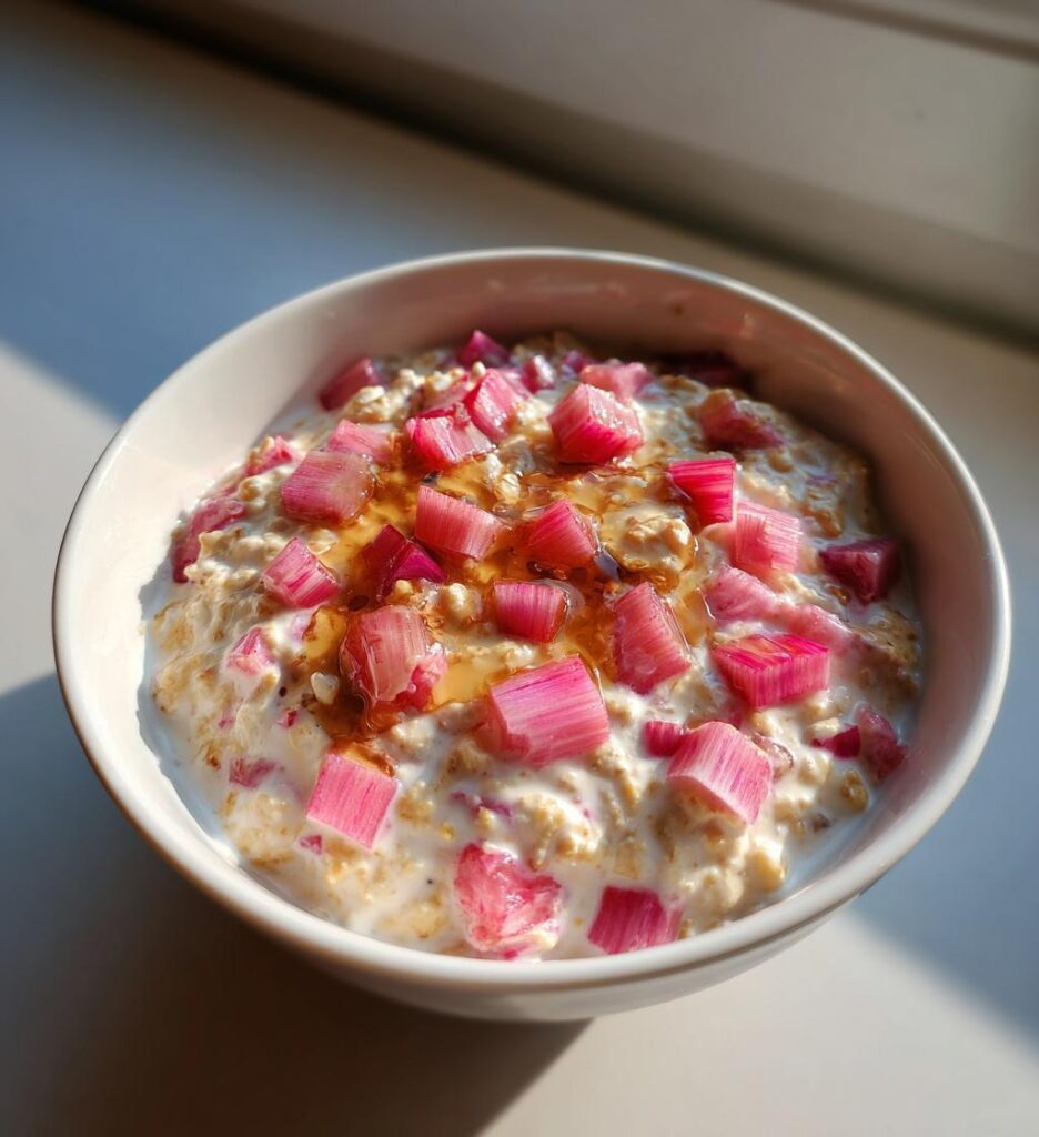 Rhubarb Overnight Oats