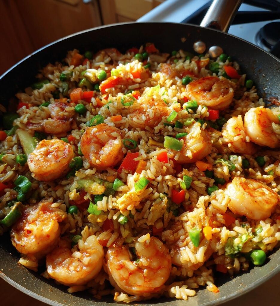 Blackstone Shrimp Fried Rice