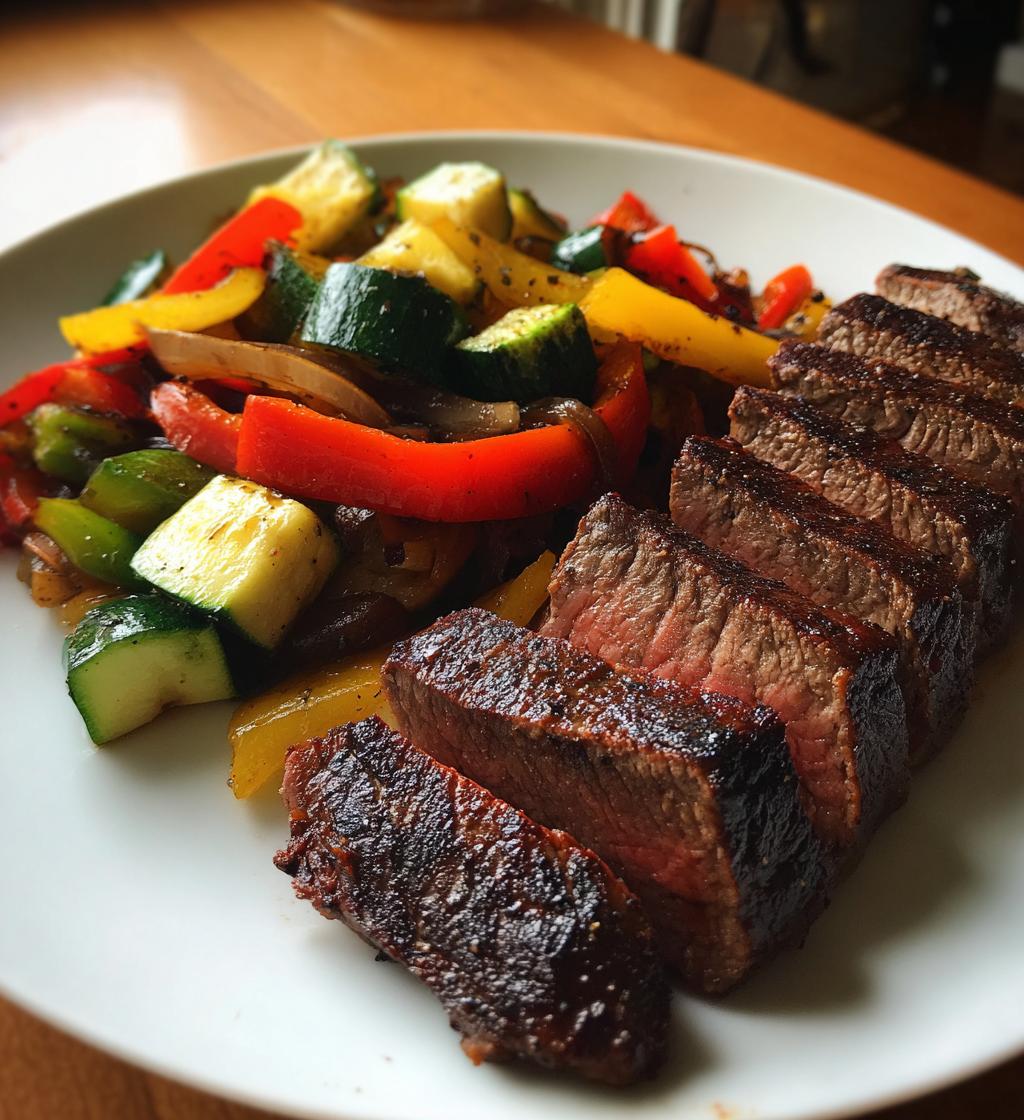 Blackstone Steak & Veg