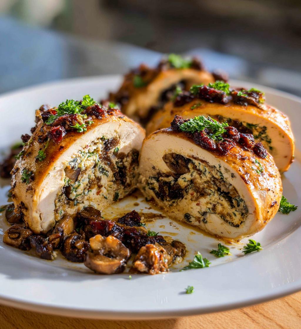 Morel Stuffed Chicken