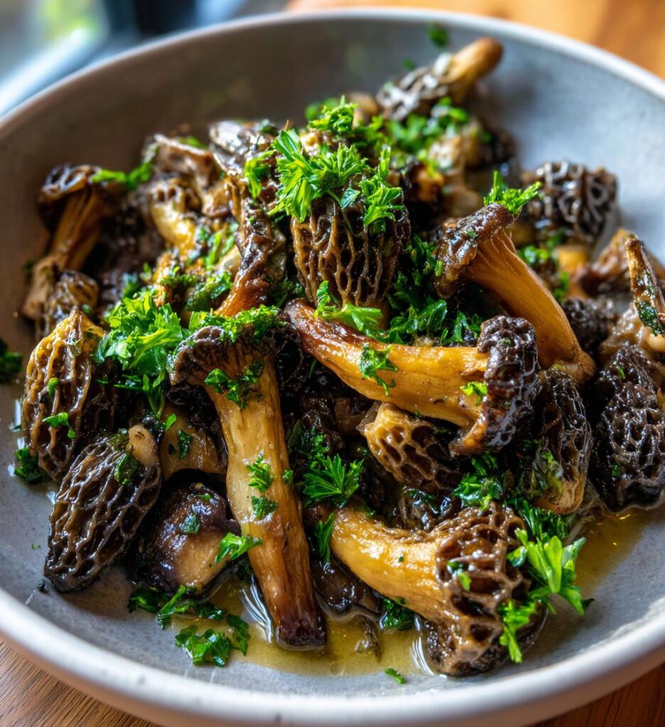 Sautéed Morel Mushrooms with Butter