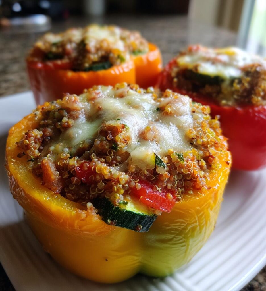Turkey & Veggie Stuffed Peppers