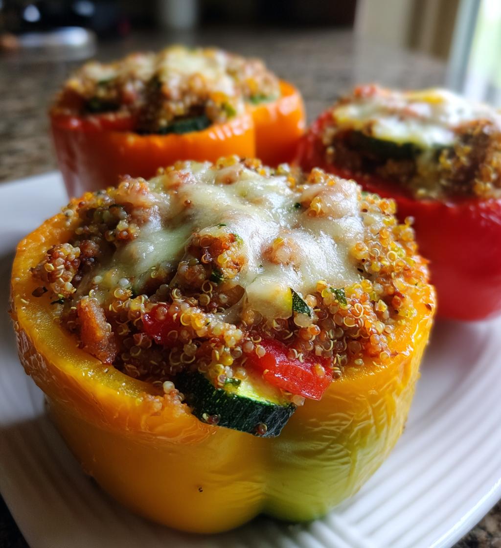 Turkey & Veggie Stuffed Peppers