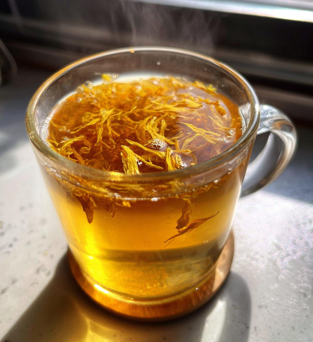Warm Salt Water with Ginger