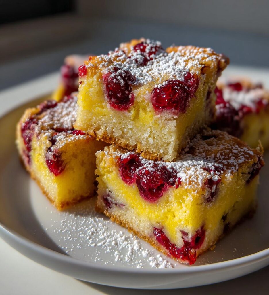 lemon cranberry bars